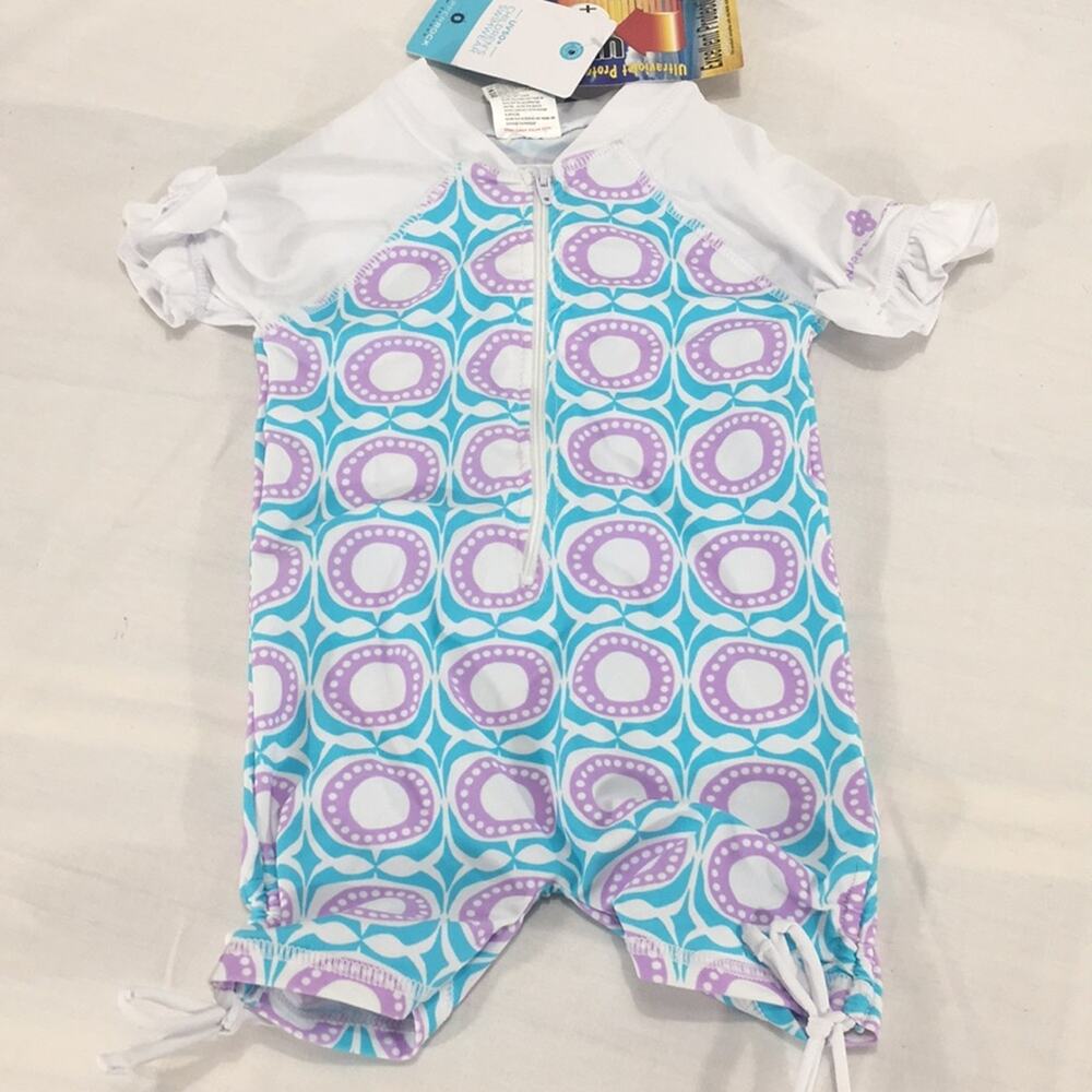 Snapper Rock Kissy Fish Blue White 6-12 Months